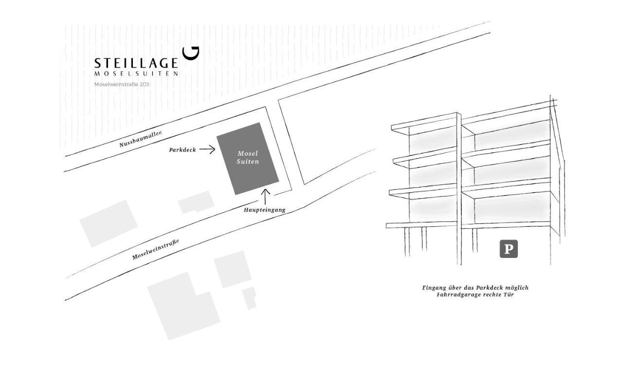 Steillage - Design Moselsuiten Mit Panoramablick Und Spa Brauneberg Exterior foto